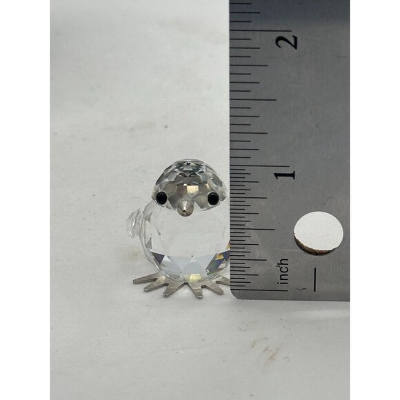 Vintage Swarovski Silver Crystal Miniature Chick Bird Figurine - Picture 5 of 6